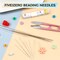21 Pieces Beading Needles Set, 6 Sizes Seed Beads Needles Big Eye Beading Needles Collapsible Beading Needles Set for Jewelry Making